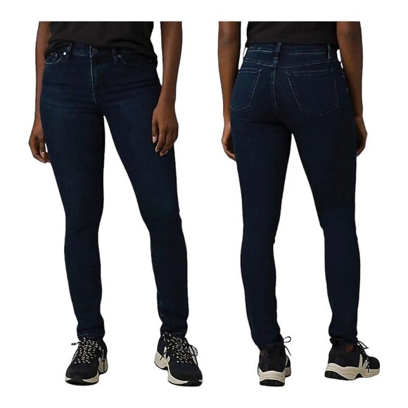 prAna Sienna Jean Deep Blue‎ Skinny Stretch Denim Women Dark Wash New - Picture 1 of 9